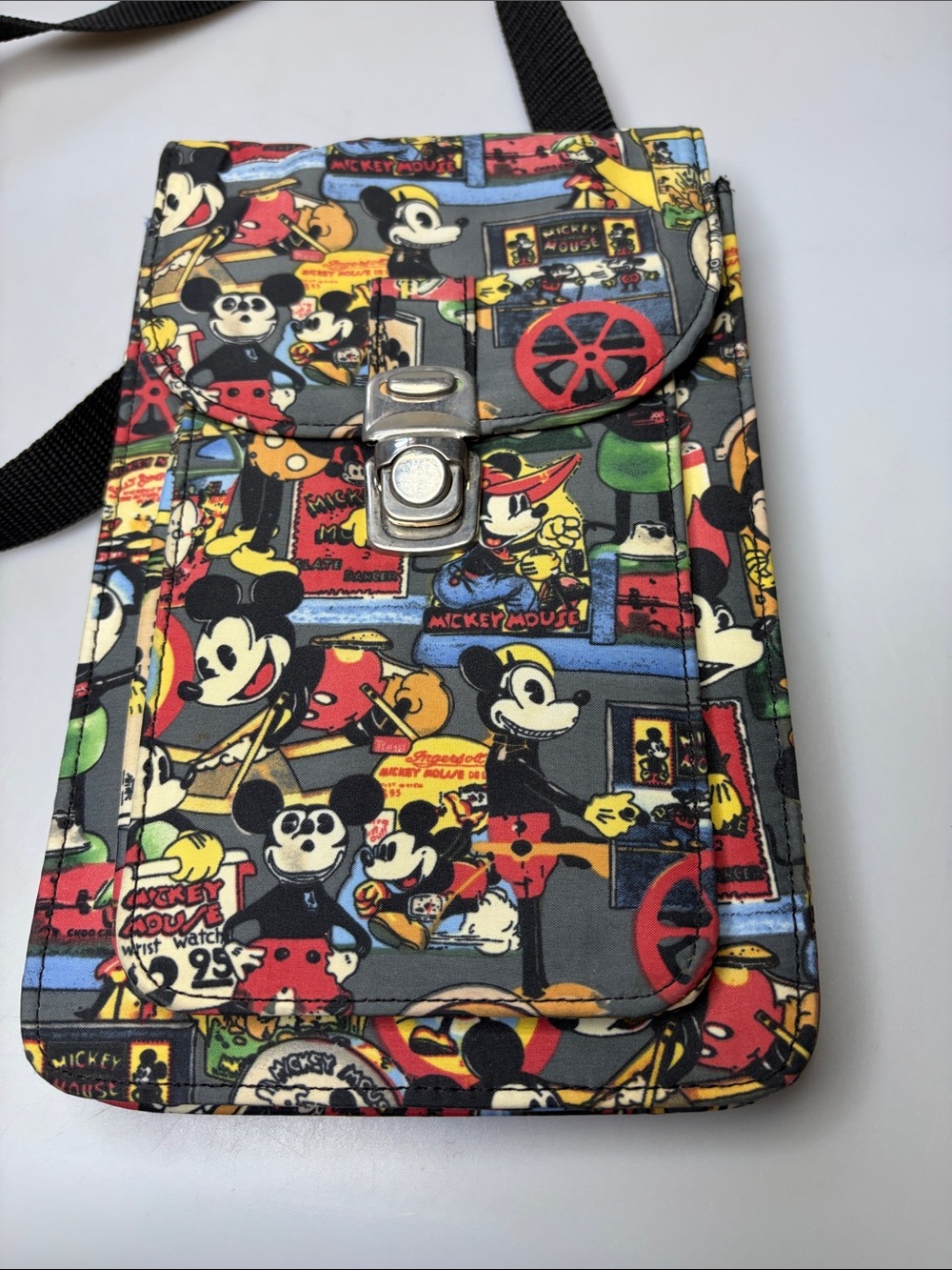 Vintage Mickey Mouse,Nicole Miller, Disney Cross Body & Clutch Purse - 1990’s